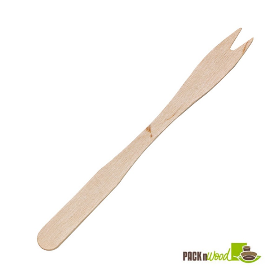 Forks, Mini, Wooden, Natural, 5.5 Inch, 5.5 Linear Inch,10 - 500 COUNT