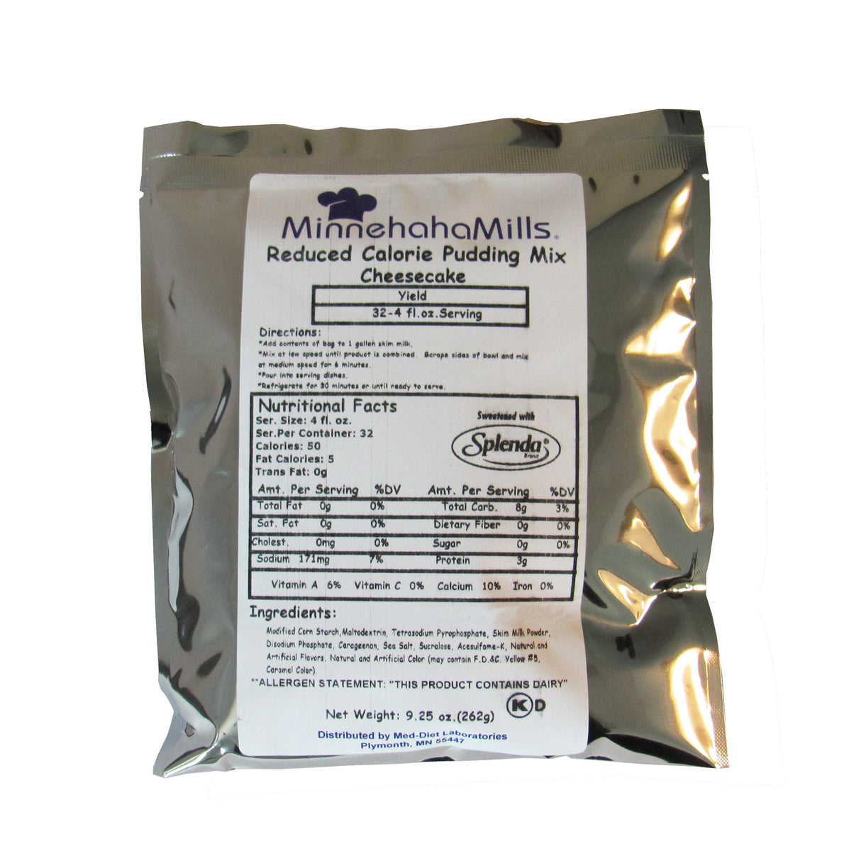 Mix, Pudding, Cheesecake, Reduced Calorie, Shelf-Stable,6 - 9.3 OUNCE