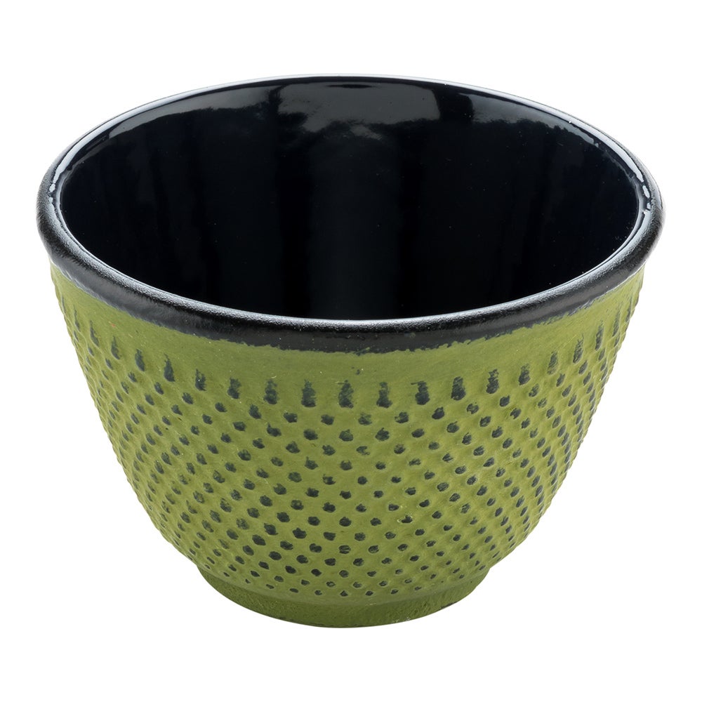 Cups, Tea, 4 Ounce, Tetsubin, Green, Hobnail, Cast Iron,1 - 2 COUNT