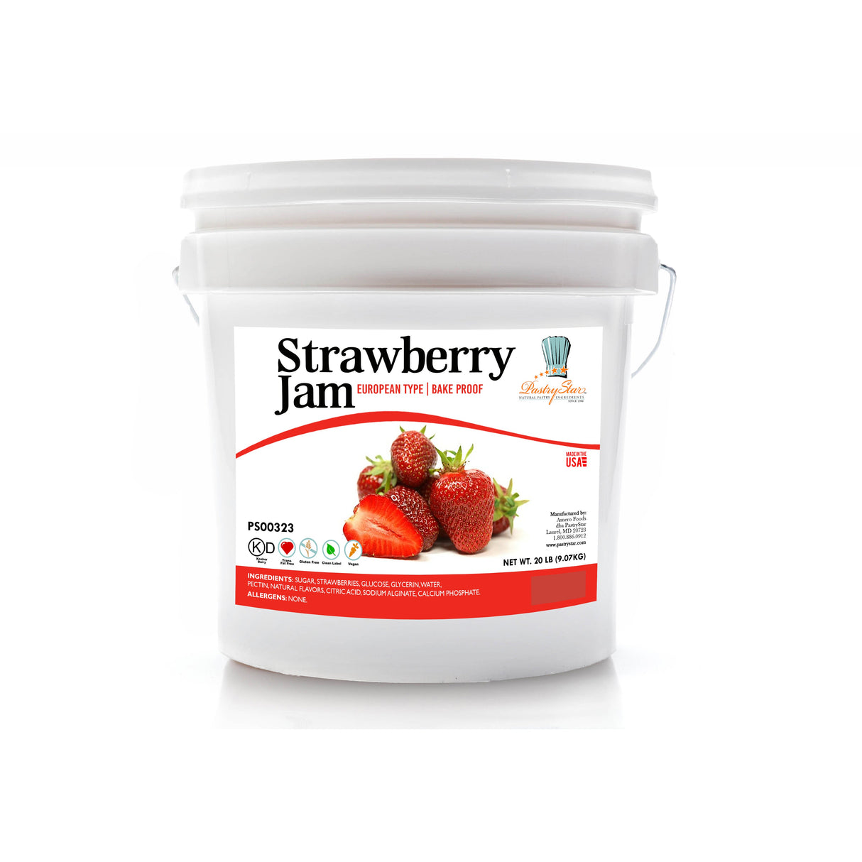 Filling, Pastry, Strawberry,1 - 20 POUND