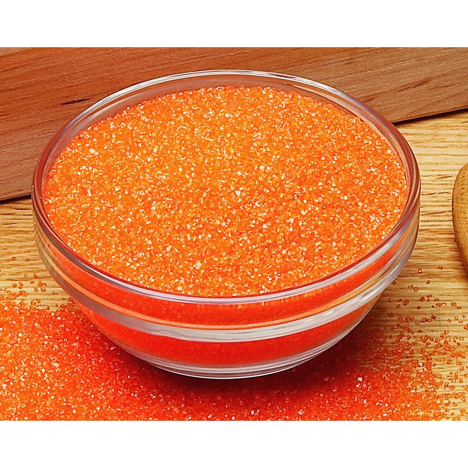 Sugar, Sanding, Crystal, Orange,1 - 8 POUND
