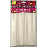 Lollipop Sticks, 4 Inch, Paper, White, 6 Linear Inch,5 - 100 COUNT