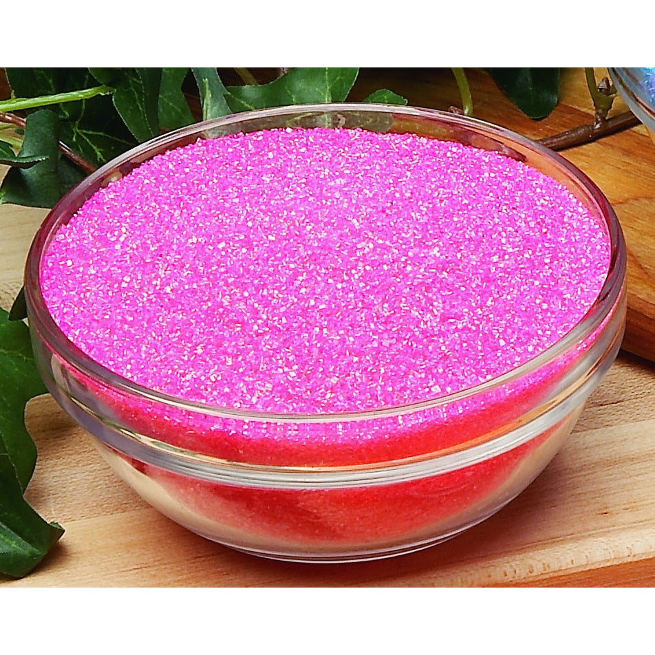 Sugar, Sanding, Crystal, Pink,1 - 8 POUND