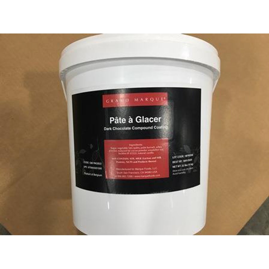 Icing, Confectionary Coating, Dark Chocolate, Shelf Stable,1 - 22 POUND