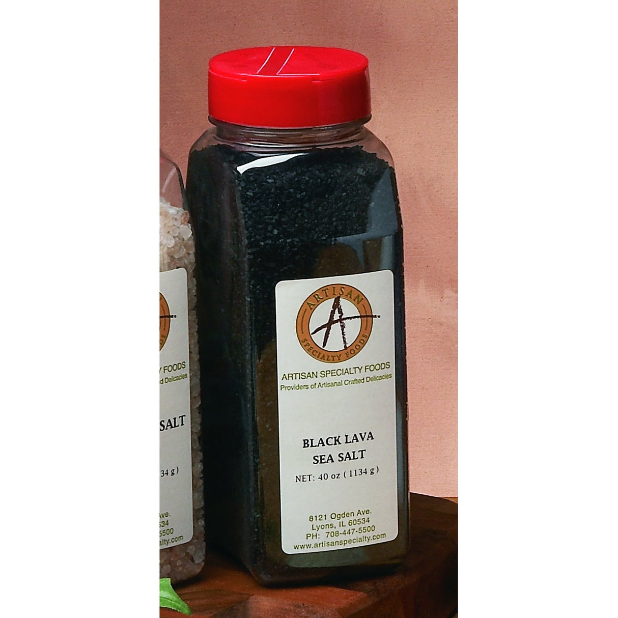 Salt, Sea, Coarse Ground, Hawaiian Black,1 - 40 OUNCE