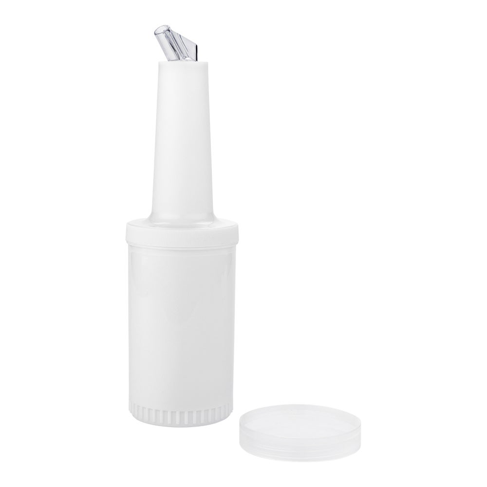 Bottle, Pour, 1 Quart, Translucent Plastic, with Clear Spout & Lid, 1 Quart,1 - 1 EACH
