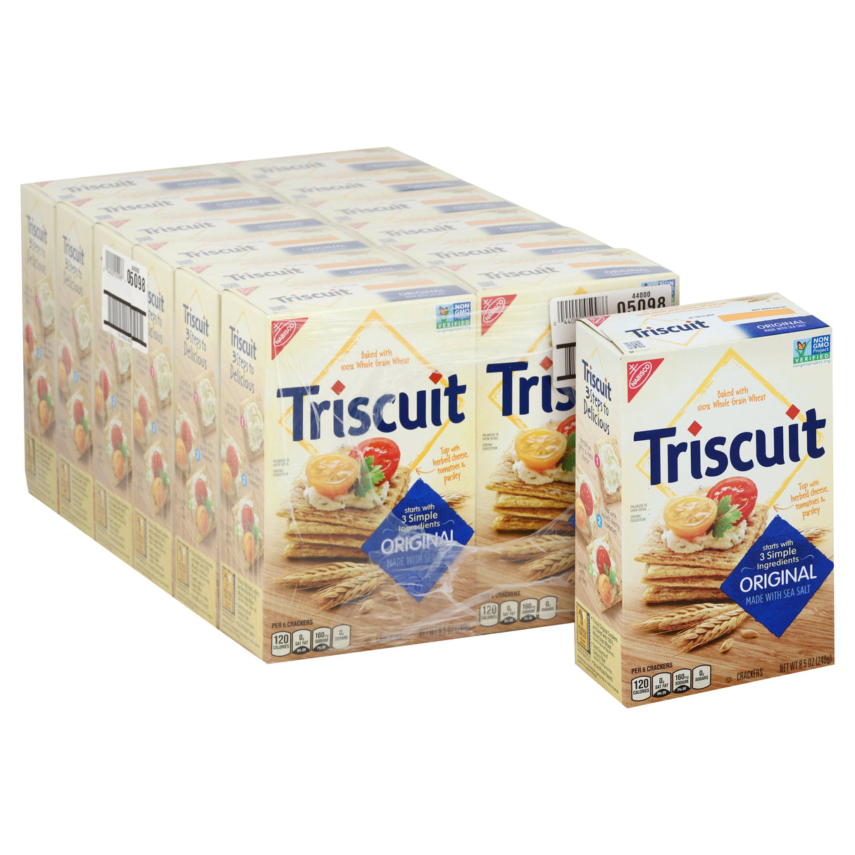 Crackers, Wheat, Original, Whole Grain,12 - 8.5 OUNCE