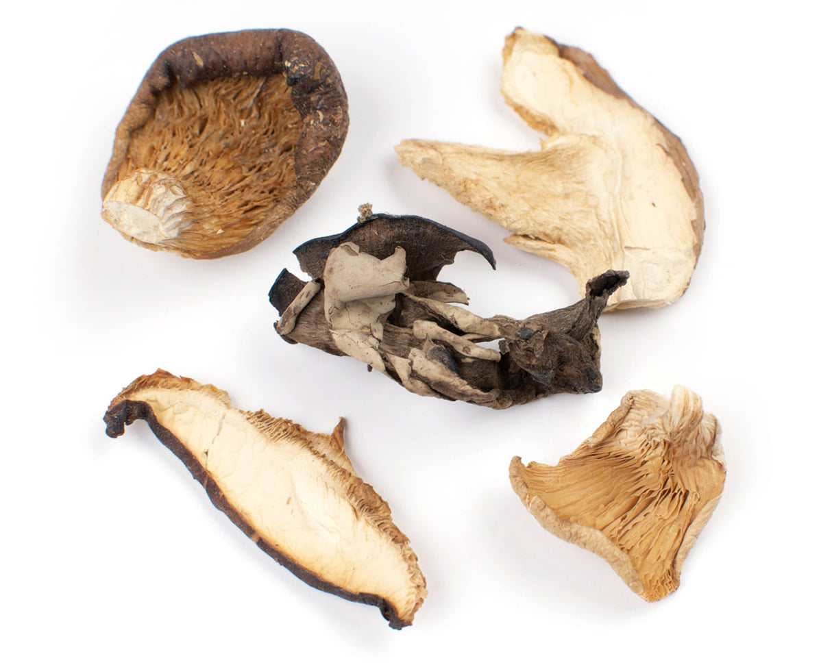 Mushroom Blend, Bistro, Oyster/Shiitake/Porcini/Black Trumpet, Dried,1 - 16 OUNCE