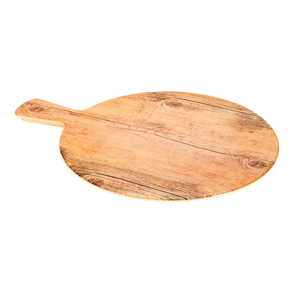 Serving Board, Voga Countryside, 16.5 x 12.5 x 0.5 Inch, Brown Faux Wood, Melamine, with Handle,1 - 1 EACH