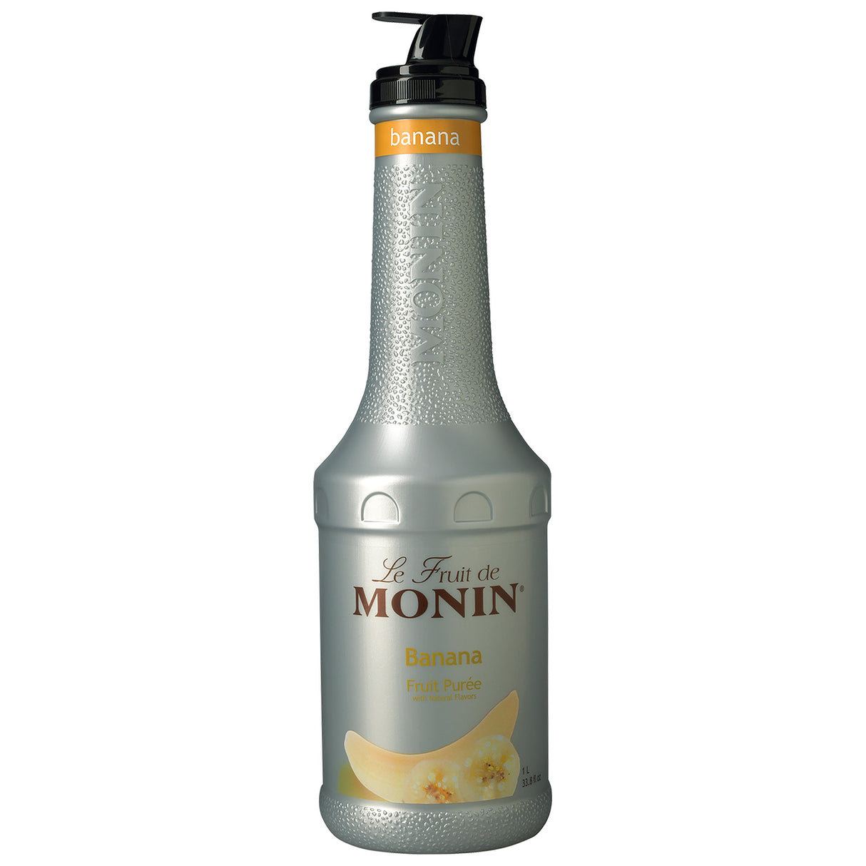 Beverage Syrup, Puree Banana, Plastic,4 - 1 LITER