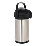 Airpot, Beverage, 2 Liter, Silver, Stainless Steel, 24 Hour Heat Retention,1 - 1 EACH