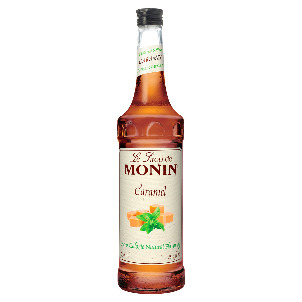Beverage Syrup, Natural Caramel, Glass,6 - 750 ML