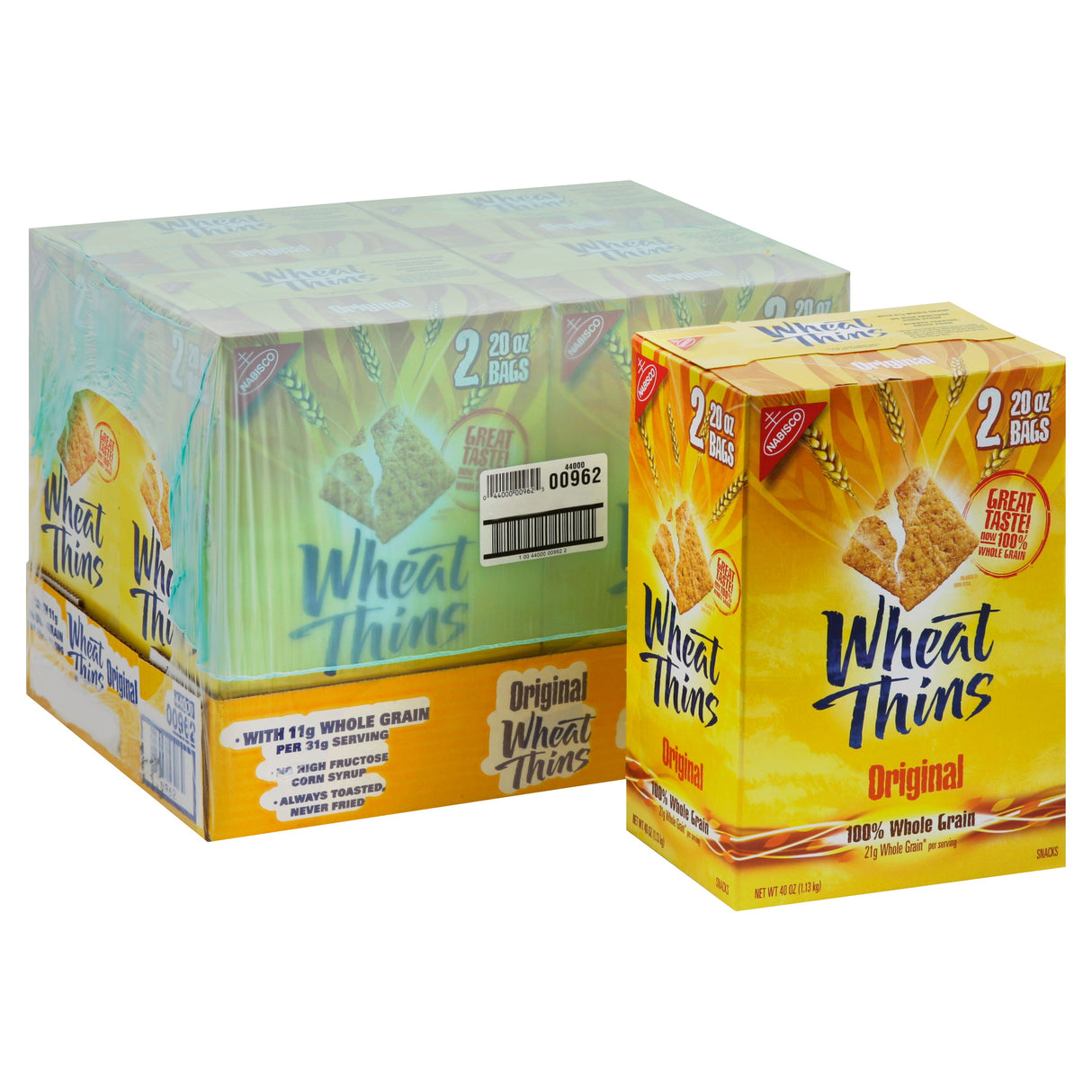 Crackers, Wheat, Original, Supercarton,4 - 40 OUNCE