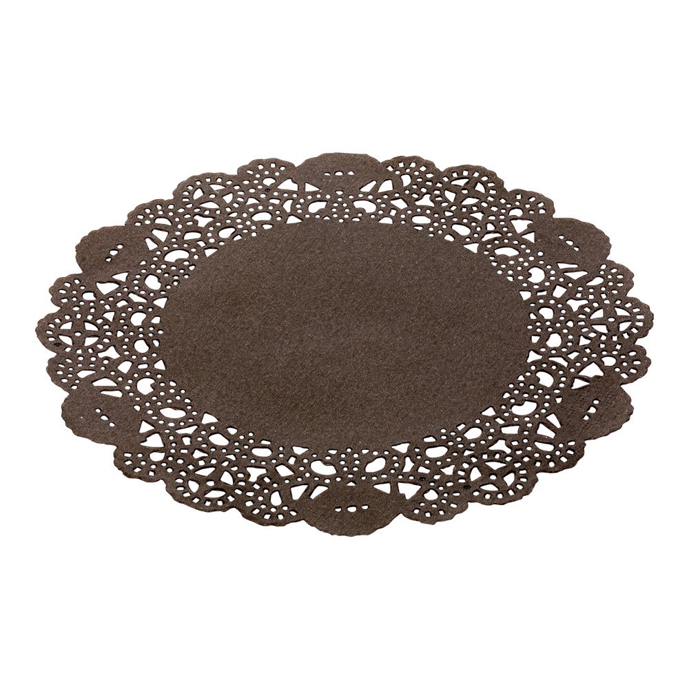 Doilies, Lace, 6 Inch, Paper, Black,1 - 100 COUNT