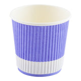 Cups, Hot, 4 Ounce, Paper, Light Purple, Ripple Wall, 4 Ounce,1 - 500 COUNT