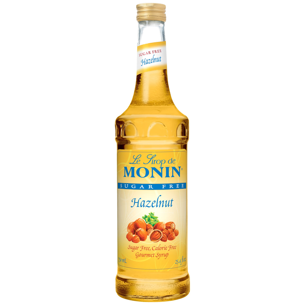 Beverage Syrup, Hazelnut, Sugar-Free, Glass,12 - 750 ML