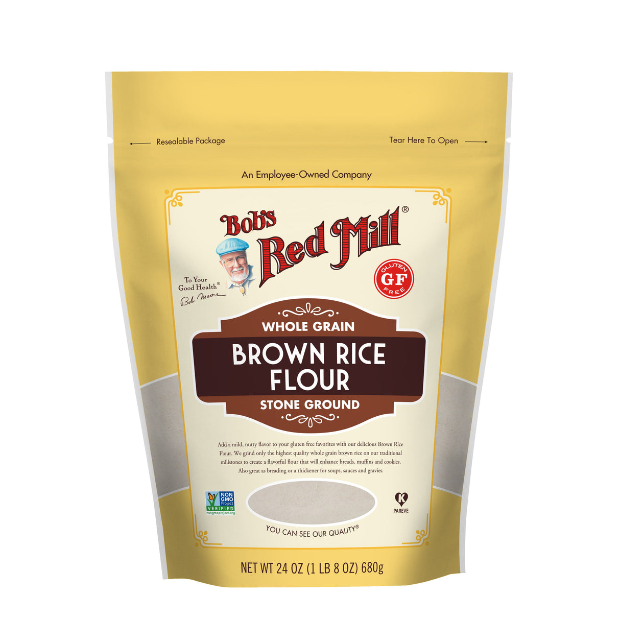 Flour, Brown Rice,4 - 24 OUNCE