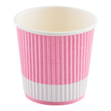 Cups, Hot, 4 Ounce, Paper, Light Pink, Ripple Wall, 4 Ounce,1 - 500 COUNT