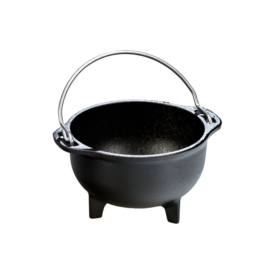 Kettle, Country, 16 Ounce, Pre-Seasoned, Cast Iron, with Handle, 5 Linear Inch,6 - 16 OUNCE