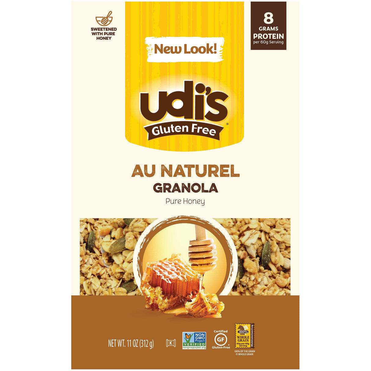 Granola, All Natural, with Real Honey, Shelf-Stable,6 - 11 OUNCE