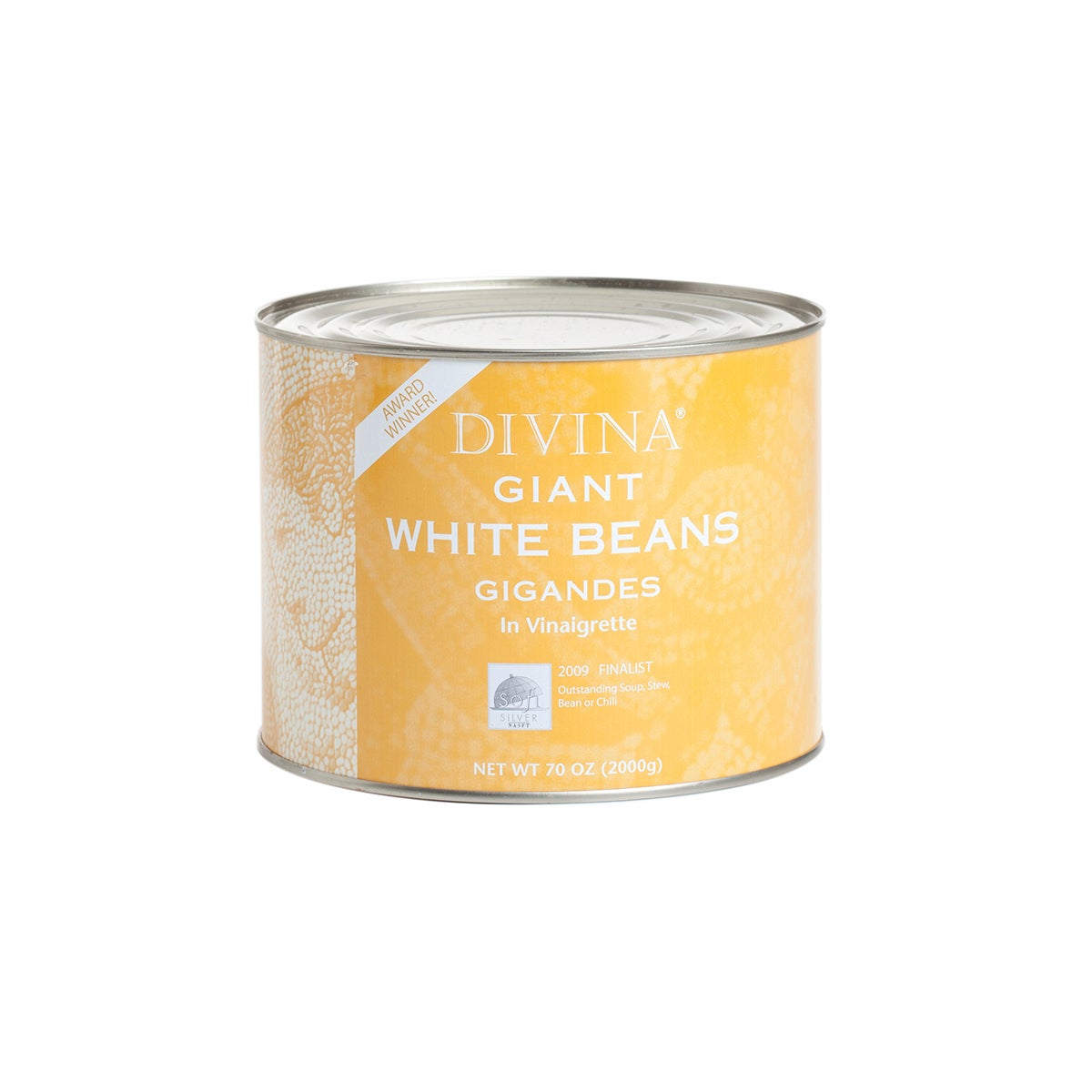 Beans, White, Gigandes, Giant, in Vinaigrette,6 - 4.4 POUND