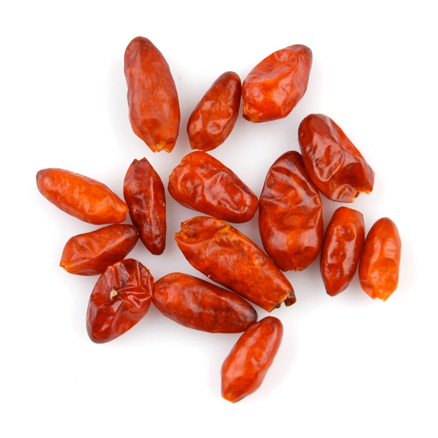 Chiles, Pequin, Whole De-Stemmed, Dried,1 - 5 POUND