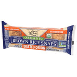 Snacks, Brown Rice Snaps, Toasted Onion,12 - 3.5 OUNCE
