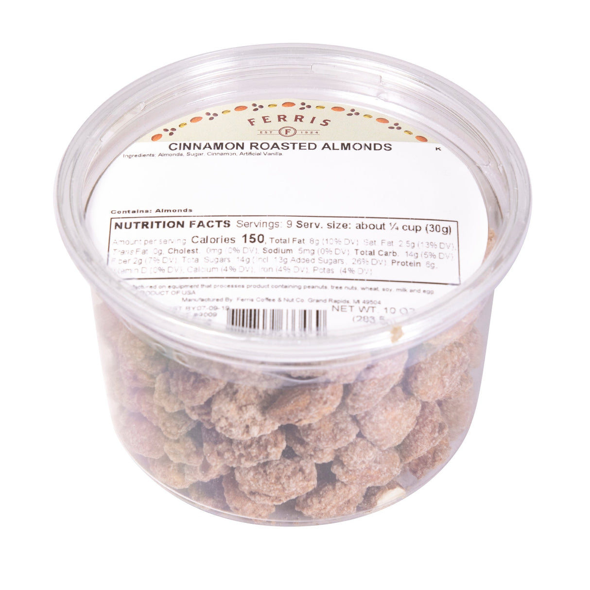 Almonds, Cinnamon Roasted,12 - 10 OUNCE