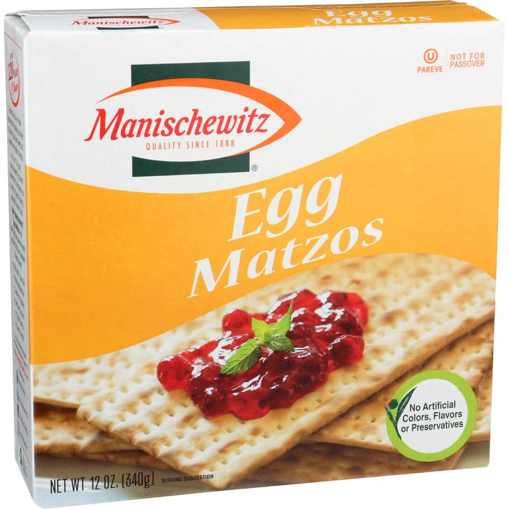 Crackers, Matzo, Egg,12 - 12 OUNCE