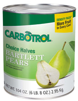 Pears, Halved, in Juice, #10,6 - 104 OUNCE