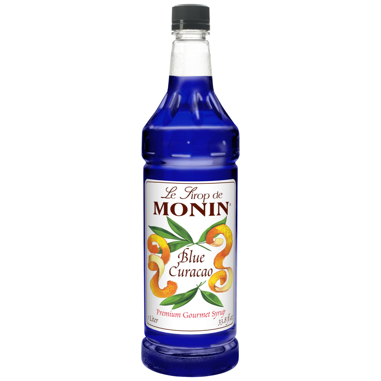 Beverage Syrup, Blue Curacao, Plastic,4 - 1 LITER