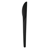 Knives, Plantware, Plastic, Black, with Medium-length Handles, PLA, 6 Linear Inch,20 - 50 COUNT