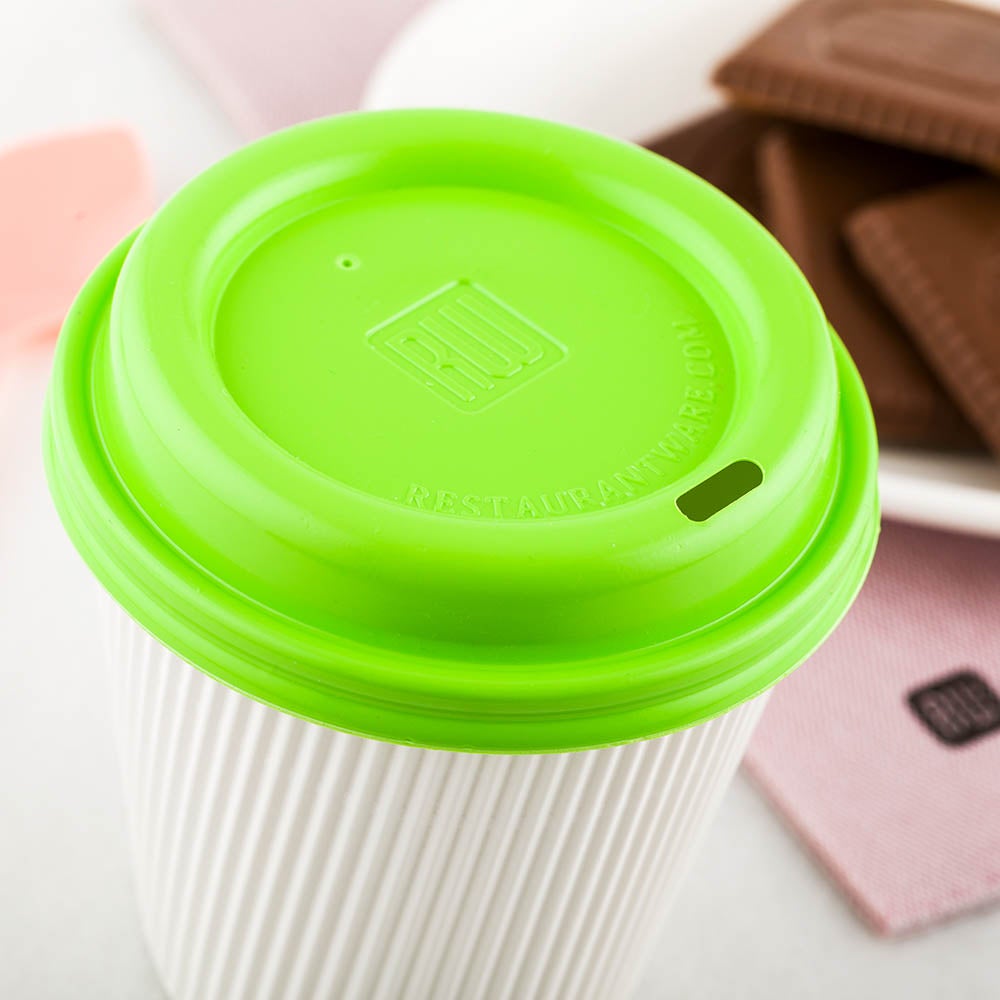 Lids, Plastic, Lime Green, for 8/12/16 Ounce Cups,1 - 500 COUNT