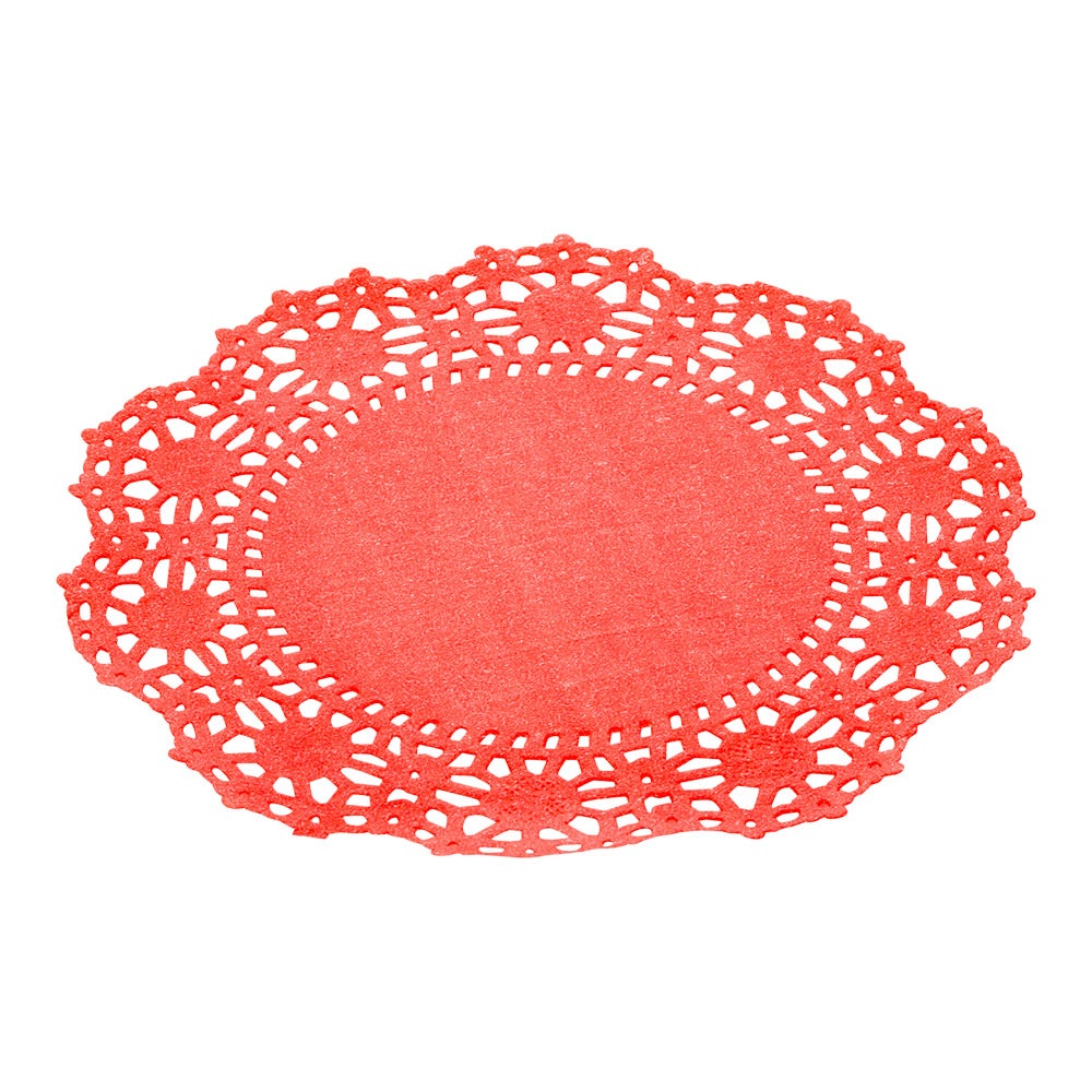 Doilies, Lace, 4 Inch, Paper, Red,1 - 100 COUNT