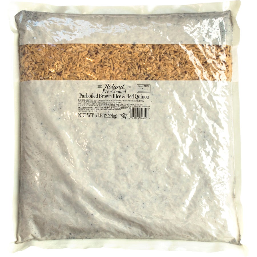 Brown Rice, with Red Quinoa, Parboiled, Shelf-Stable,4 - 5 POUND