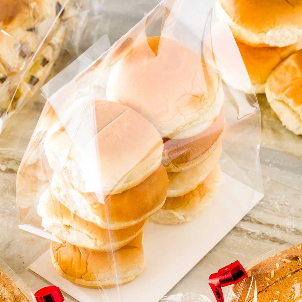 Bags, Heat-Sealable, 7 x 4 x 9 Inch, Plastic, Clear, Flat Bottom, with Paper Insert,1 - 100 COUNT