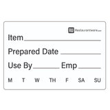 Label, Food Rotation, 2 x 3 Inch, Dissolvable, White,1 - 500 COUNT