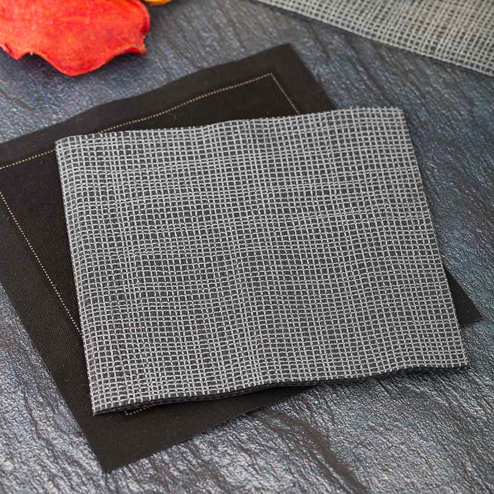 Napkins, Cocktail, Black with White Threads, 8 x 8 Inch, 8 Linear Inch,1 - 100 COUNT