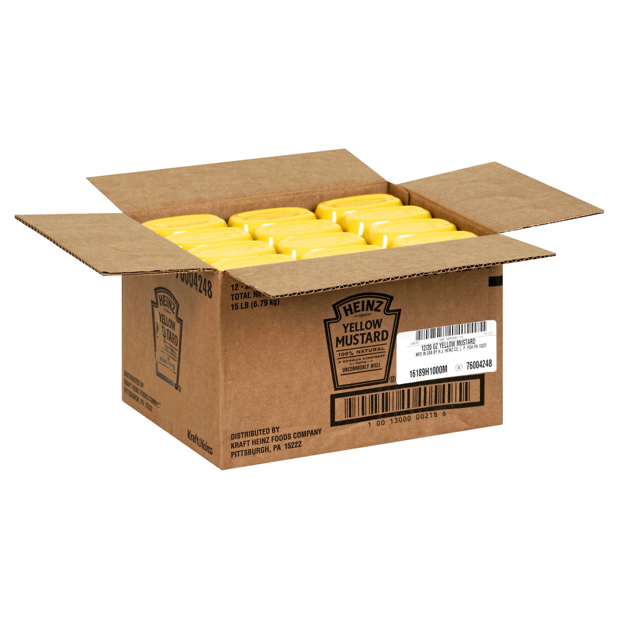 Mustard, Yellow, Upside Down Squeeze Bottle,12 - 20 FLUID