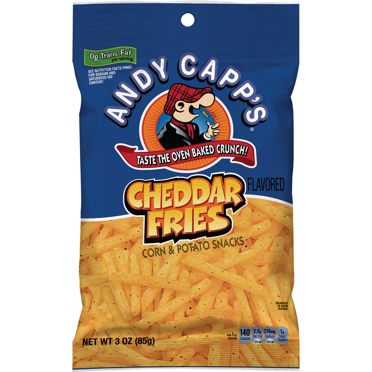 Snacks, Fries, Cheddar,35 - 3 OUNCE