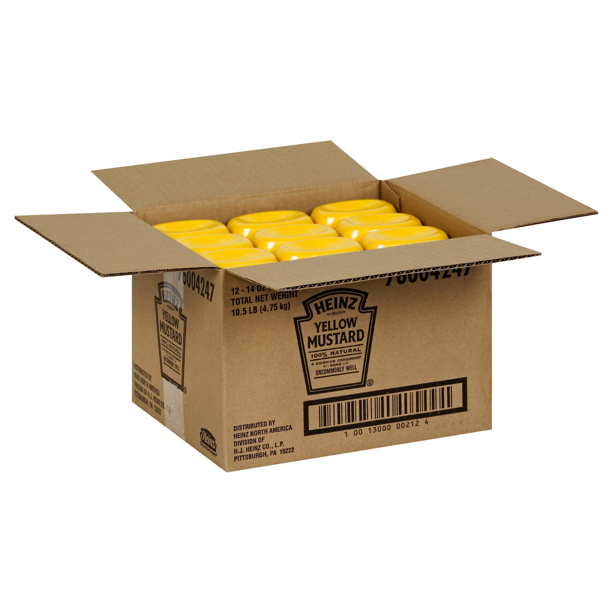 Mustard, Yellow, Squeeze Bottle, Shelf-Stable,12 - 14 FLUID