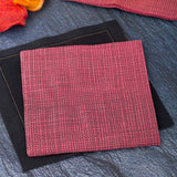 Napkins, Cocktail, 2 Ply, Bordeaus with Black Threads, 8 x 8 Inch, 8 Linear Inch,1 - 4800 COUNT