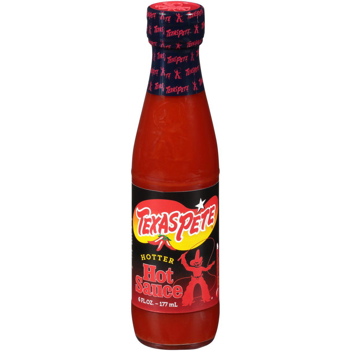 Sauce, Hot, Hotter, Shelf-Stable,12 - 6 FLUID