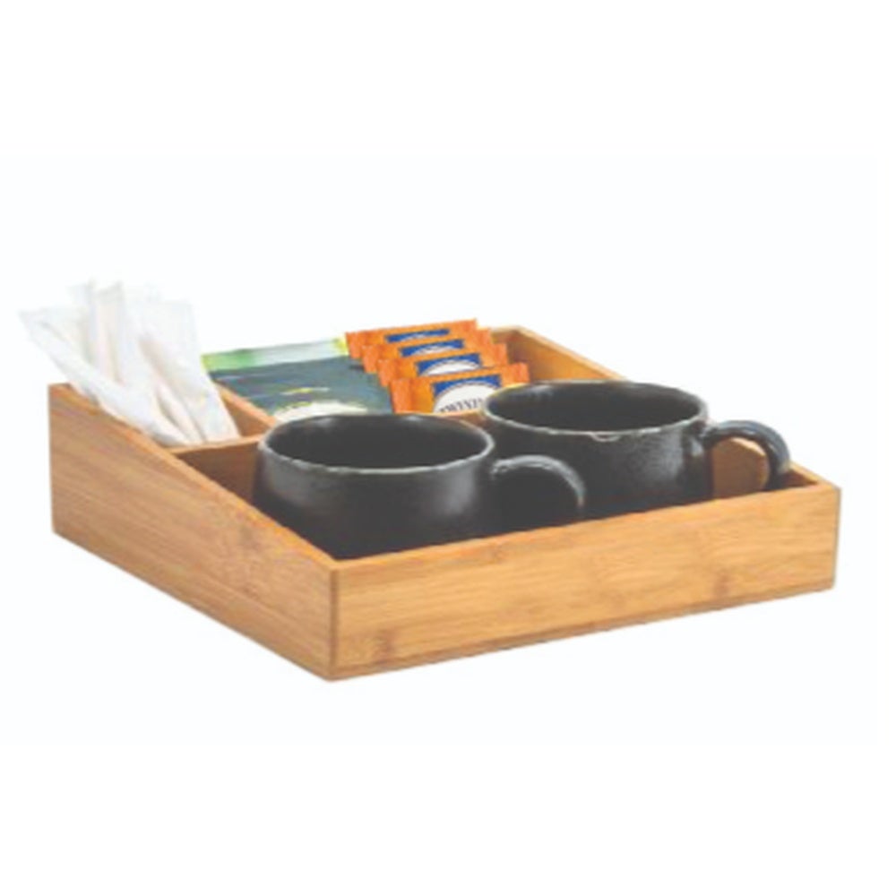 Organizer, Packet, 8.25 x 7.5 x 4.25 Inch, Rectangle, Natural, Bamboo,1 - 1 EACH