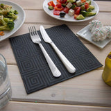 Napkins, Greco, Black, 16 x 16 Inch, 16 Linear Inch,1 - 600 COUNT