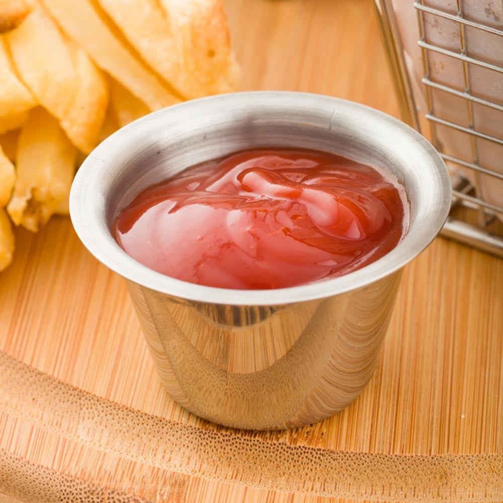 Cups, Condiment, 2 Ounce, Stainless Steel, 2 Ounce,1 - 10 COUNT