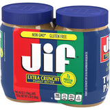 Peanut Butter, Extra Crunchy, Twin Pack, Shelf-Stable, 40 Ounce,4 - 2 COUNT