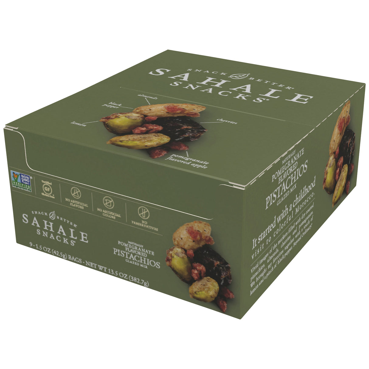 Pistachios, Pomegranate Flavored, Single Serve, 1.5 Ounce,12 - 9 COUNT