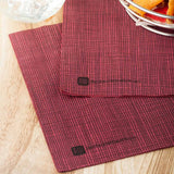 Napkins, 2 Ply, Bordeaus with Black Threads, 16 x 16 Inch, 16 Linear Inch,1 - 1800 COUNT