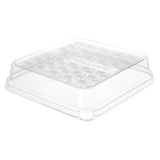 Lids, Square Dome, Plastic, Clear, for 7 Inch 3-Compartment Containers,6 - 50 COUNT